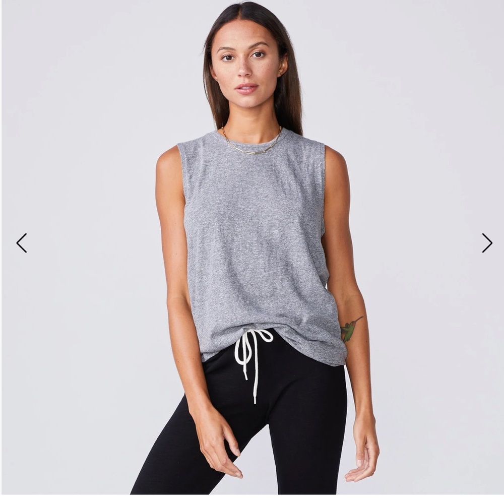 Gray Sleeveless Women's Top